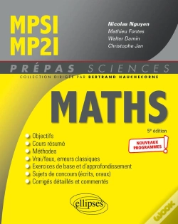 Capa do artigo Mathématiques Mpsi/Mp2i - Nouveaux Programmes - 5e Édition