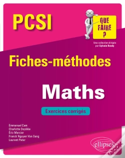 Capa do artigo Mathématiques Pcsi - Fiches-Méthodes Et Exercices Corrigés