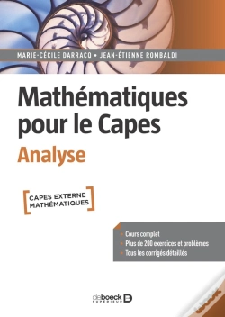 Capa do artigo Mathématiques Pour Le Capes, Analyse