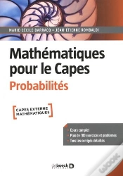 Capa do artigo Mathématiques Pour Le Capes : Probabilités ; Cours Complet Avec 200 Exercices Et Problèmes Corrigés