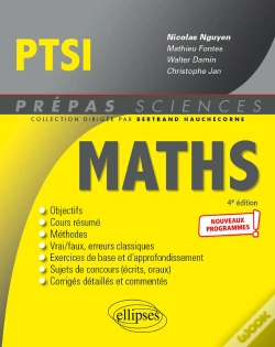 Capa do artigo Mathématiques Ptsi - Nouveaux Programmes - 4e Édition