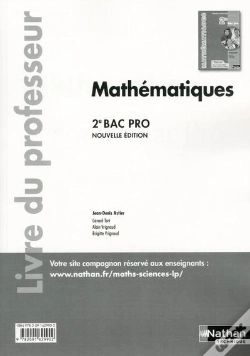 Capa do artigo Mathematiques Seconde Bac Pro - Livre Du Professeur 2014