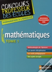 Capa do artigo Mathématiques T.1 ; Concours Professeur Des Écoles (Édition 2008)