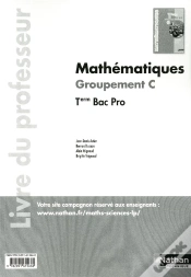 Capa do artigo Mathematiques Terminale Bac Pro (Manuel) - Groupement C Livre Professeur 2011