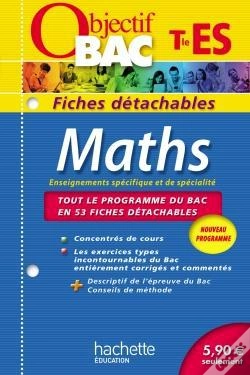 Capa do artigo Mathematiques ; Terminale Es ; Fiches Detachables