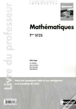 Capa do artigo Mathematiques Terminale St2s (Intervalle) Professeur 2013
