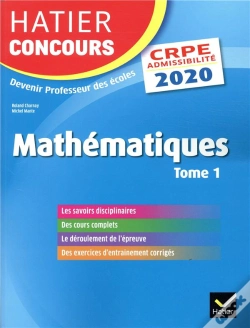 Capa do artigo Mathematiques Tome 1 - Crpe 2020 - Epreuve Ecrite D'Admissibilite