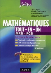 Capa do artigo Mathématiques Tout-En-Un ; 1ère Année Mpsi-Pcsi ; Cours Et Exercices Corrigés (2e Édition)