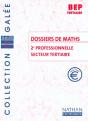 Maths 2e Pro Tert ; Livre De L'Eleve ; Edition 2002 - Preview