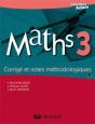 Maths 3 ; Corrigé Et Notes Méthodologiques - Preview