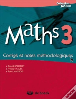 Capa do artigo Maths 3 ; Corrigé Et Notes Méthodologiques