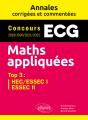 Maths Appliquées. Ecg. Annales Corrigées Et Commentées. Concours 2019/2020/2021/2022 - Preview
