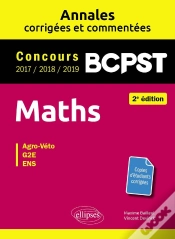 Capa do artigo Maths Bcpst -  Annales Corrigees Et Commentees 2017-2018-2019 - Concours Agro-Veto, G2e, Ens