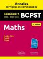 Maths Bcpst : Annales Corrigées Et Commentées 2022-2023-2024 - Preview