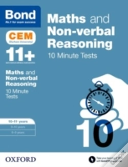 Capa do artigo Maths & Non-Verbal Reasoning: Bond 11+ Cem 10 Minute Tests: Ready For The 2025 Cambridge Select Insight Exam