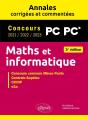 Maths Et Informatique : Pc-Pc*; Annales Corrigées Et Commentées ; Concours 2021/2022/2023 - Preview
