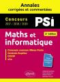 Maths Et Informatique ; Psi. Annales Corrigées Et Commentées : Concours 2017/2018/2019 (2e Édition) - Preview
