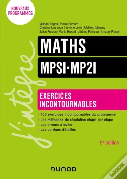Capa do artigo Maths Exercices Incontournables Mpsi-Mp2i - 5e Ed.