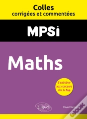 Capa do artigo Maths. Mpsi. Colles Corrigées Et Commentées
