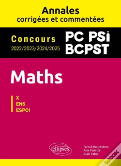 Capa do artigo Maths : Pc, Psi, Bcpst ; Annales Corrigées Et Commentées ; Concours 2022/2023/2024/2025