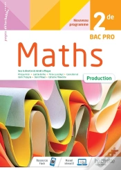 Capa do artigo Maths, Production ; 2de Bac Pro ; Cahier De L