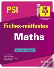 Capa do artigo Maths ; Psi/Psi* ; Fiches-Méthodes ; Exercices Corrigés