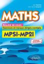Maths ; Résumé De Cours, Exercices Et Travaux Dirigés Corrigés ; Mpsi Et Mp2i Nouveaux Programmes - Preview
