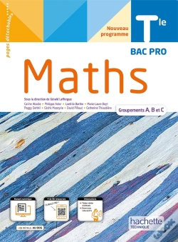 Capa do artigo Maths ; Terminale Bac Pro, Groupements A, B Et C ;  Livre Élève