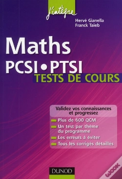 Capa do artigo Maths ; Tests De Cours Pcsi-Ptsi