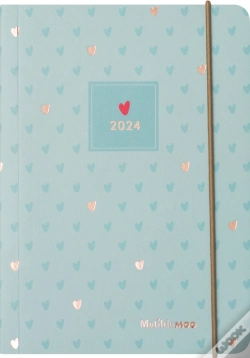 Capa do artigo Matilda Moo Peppermint Page-A-Day A6 Flex Diary 2024
