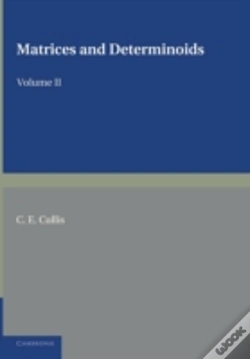 Capa do artigo Matrices And Determinoids: Volume 2
