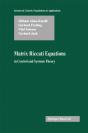 Matrix Riccati Equations In Control And Systems Theory - Preview