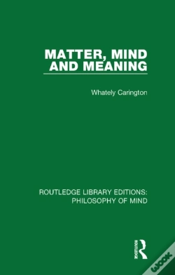 Capa do artigo Matter, Mind And Meaning