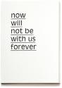 Maurice Van Es Now Will Not Be With Us Forever /Anglais - Preview
