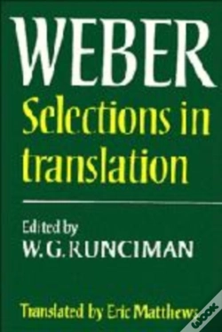 Capa do artigo Max Weber: Selections In Translation