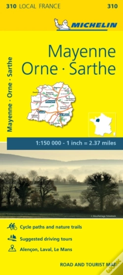 Capa do artigo Mayenne, Orne, Sarthe France Local Map 310