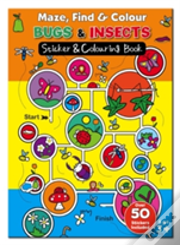 Maze Find And Colour Book - Bugs & Insects