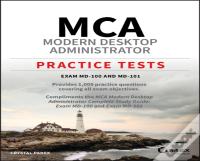 Mca Modern Desktop Administrator Practice Tests