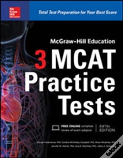 Capa do artigo Mcgraw-Hill Education 3 Mcat Practice Tests, Third Edition