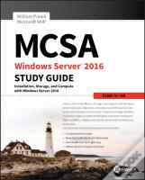 Mcsa Windows Server 2016 Study Guide: Exam 70-740