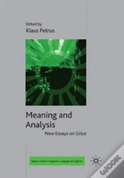 Capa do artigo Meaning And Analysis: New Essays On Grice