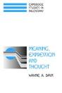 Meaning, Expression And Thought - Preview