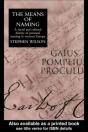 Means Of Naming - Preview