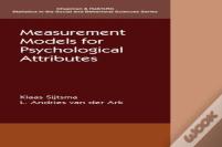 Measurement Models For Psychological Attributes