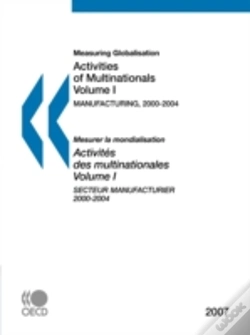 Capa do artigo Measuring Globalisation: Activities Of Multinationals: Vol. 1 Manufacturing