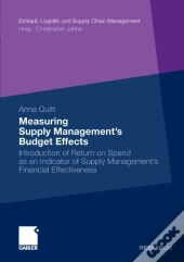 Measuring Supply Management'S Budget Effects