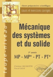Capa do artigo Mécanique Des Systèmes Et Du Solide Mp-Mp*-Pt-Pt* - Cours Et Exercices Corrigés