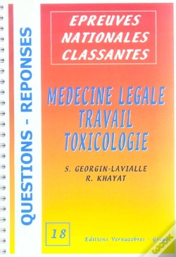 Capa do artigo Medecine Legale, Travail, Toxicologie