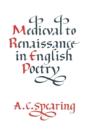 Medieval To Renaissance In English Poetry - Preview