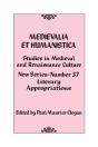 Medievalia Et Humanistica, No. 37 - Preview